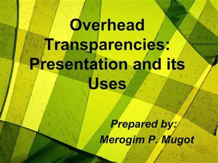 Are overhead transparencies recyclable?