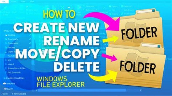 Can't rename folder windows 10?