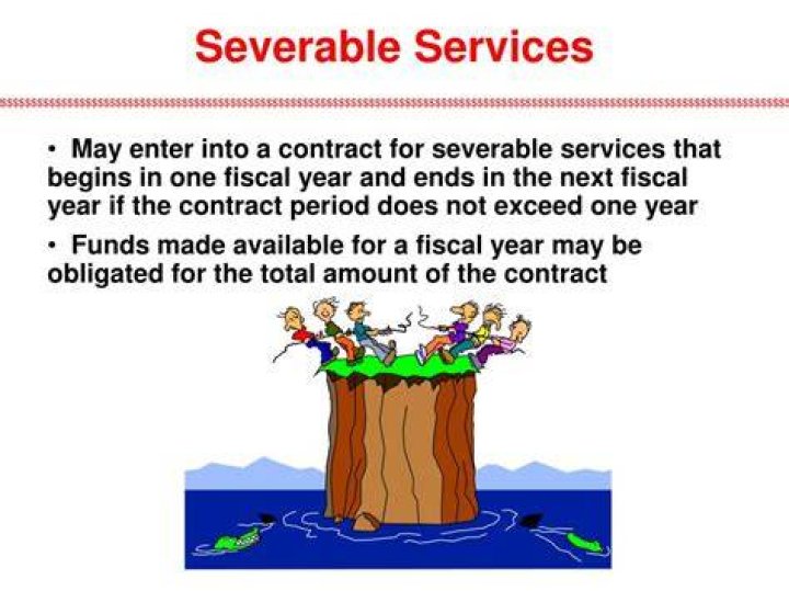 Can severable services cross fiscal years?