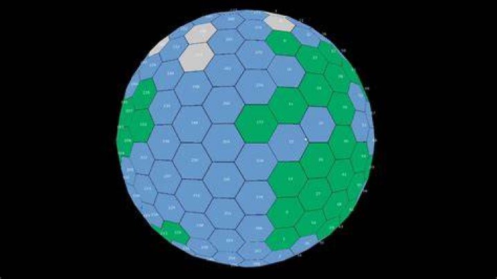 Can you make a sphere out of hexagons?
