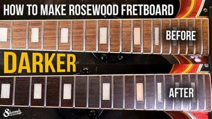 Do rosewood fretboards darken over time?