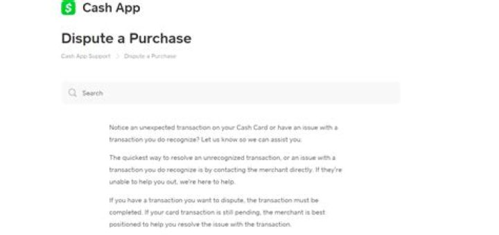 Does cash app dispute transaction?