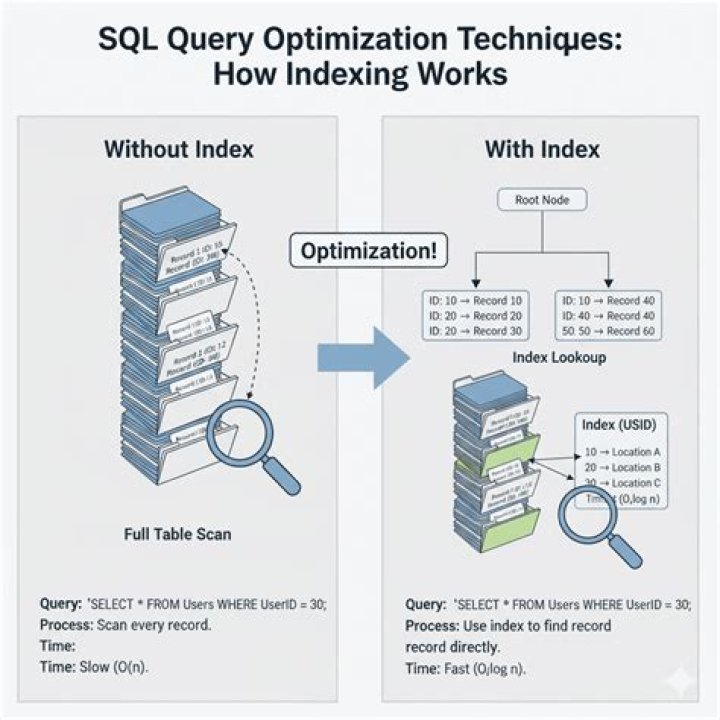 Does indexing improve query performance?