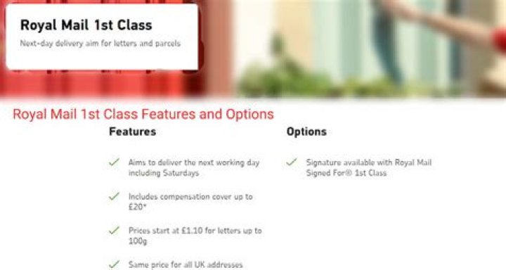 Does tracking come with first class mail?