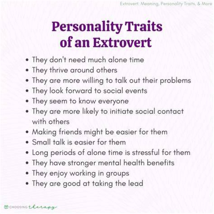 Has an extroverted personality?
