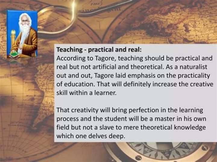 How does tagore recommend knowledge should be?