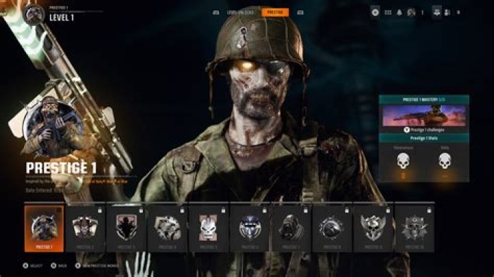 How many prestiges are in cold war?
