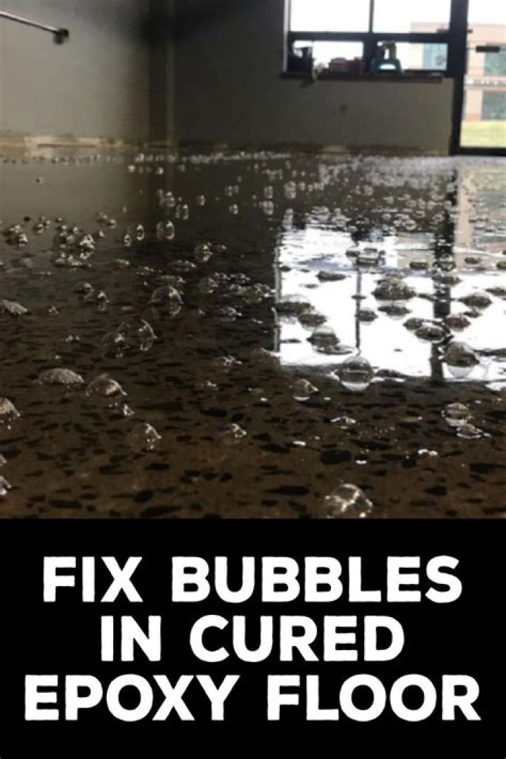 How to fix bubbles in cured epoxy?