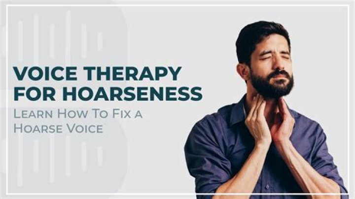 How to get rid of a croaky voice?