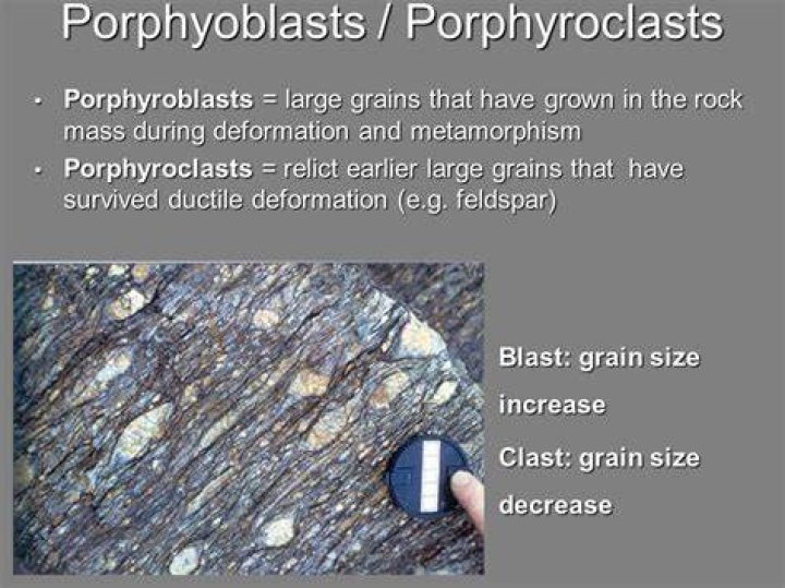 How to identify porphyroblast?