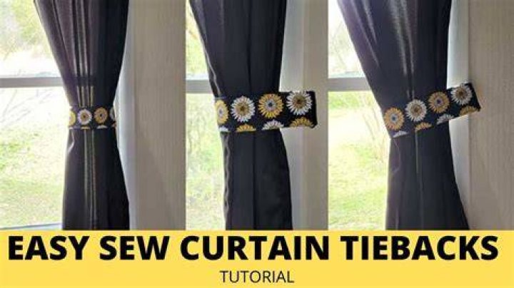 How to use a tieback for curtains?