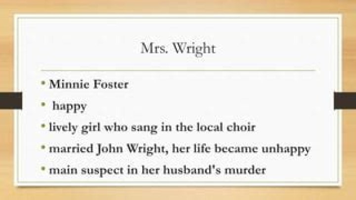 In trifles who is minnie foster?