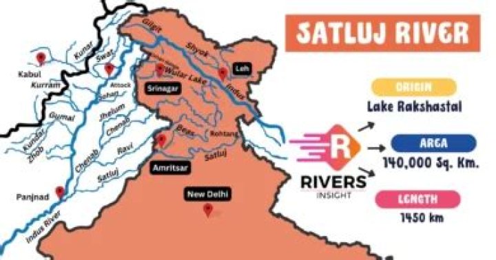 In which state does river sutlej flows?