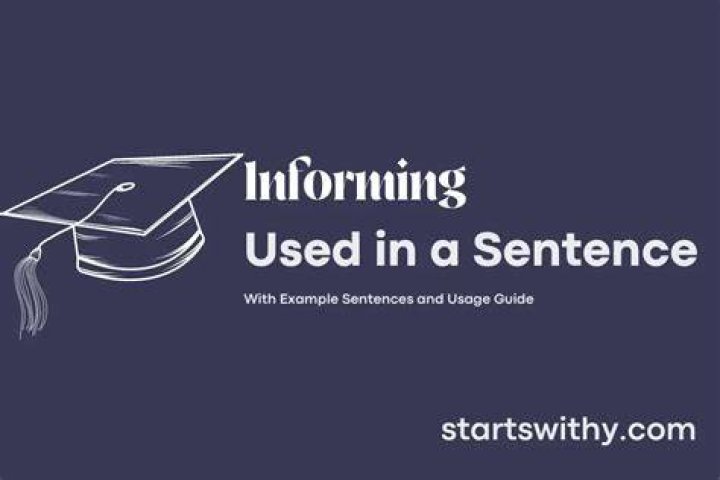 Informing in a sentence?