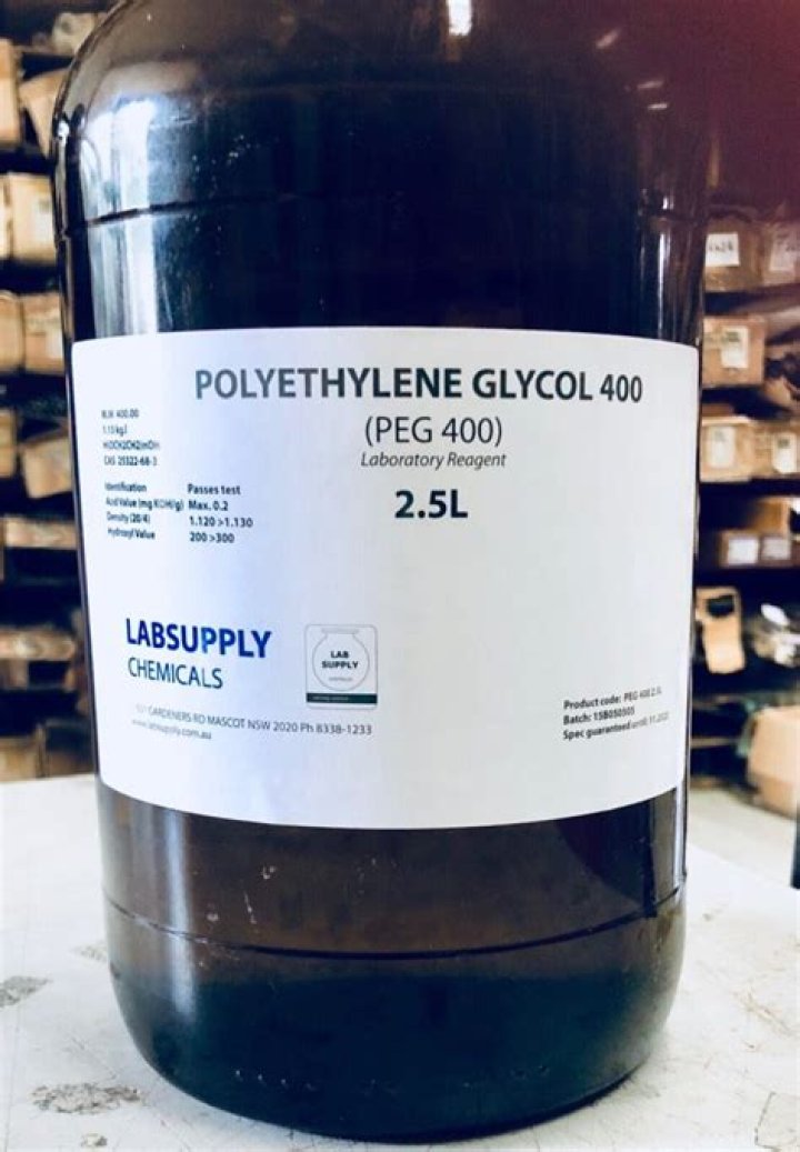 Is polyethylene glycol in antifreeze?