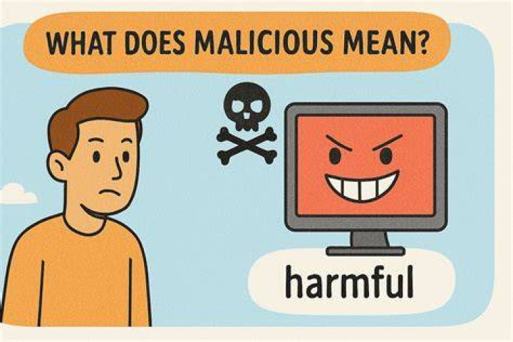 Is there such a word as malicious?