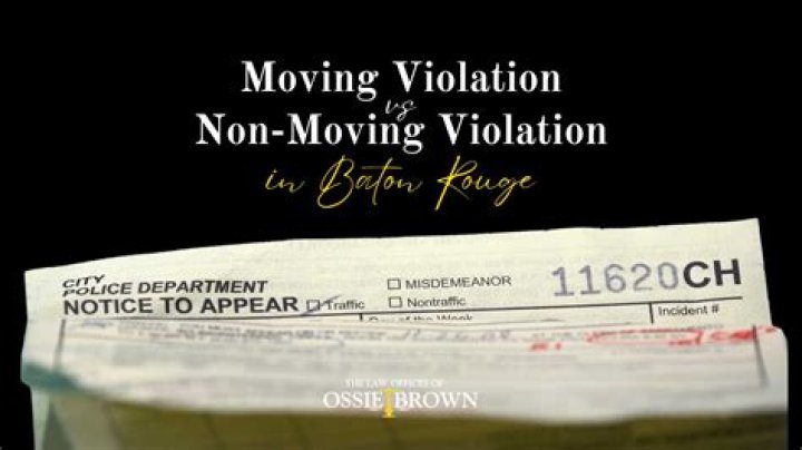 Is unclear plates a moving violation?