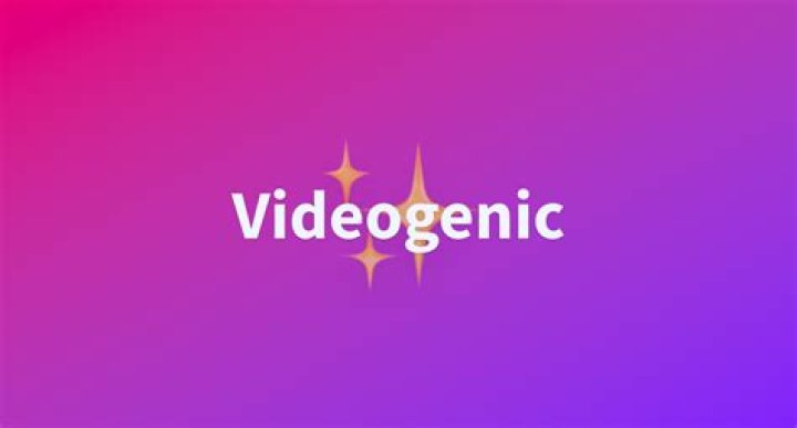 Is videogenic a word?