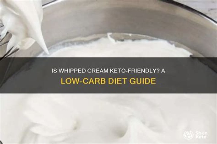 Is whipped cream keto?