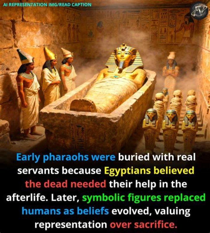 Were pharaohs buried with their servants?