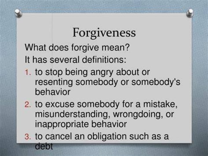 What does forgive mean?
