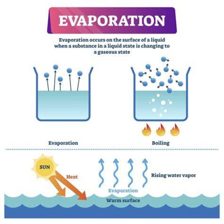 What does the word evaporate?