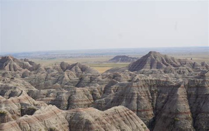 What eroded the badlands?