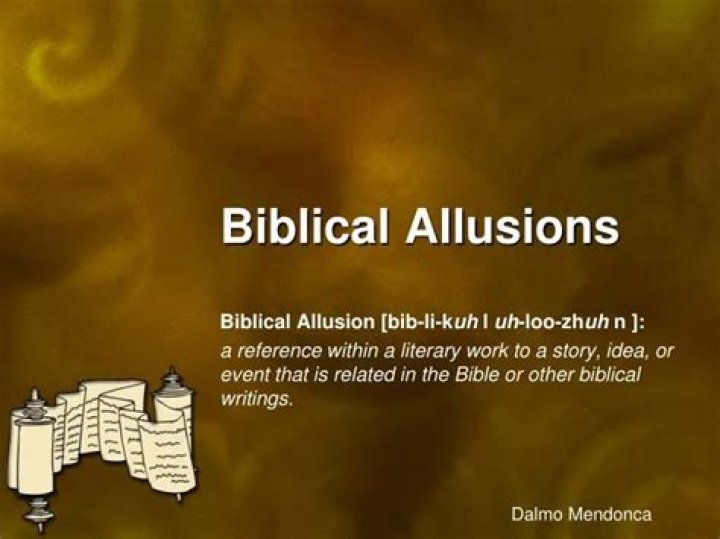 What is biblical allusion?