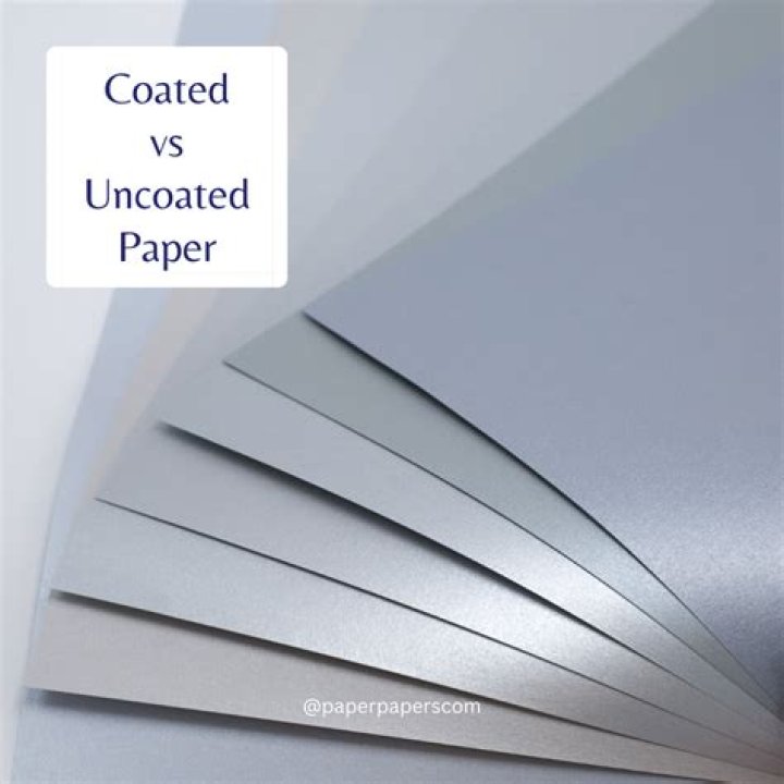 What is coated paper coated with?