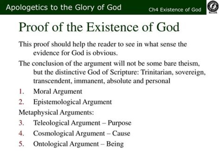 What is ontological argument for the existence of god?