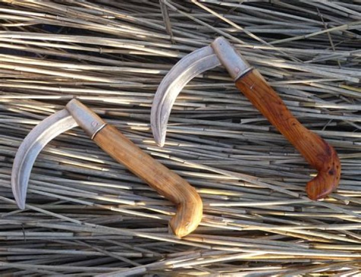 What is the difference between a scythe and a sickle?