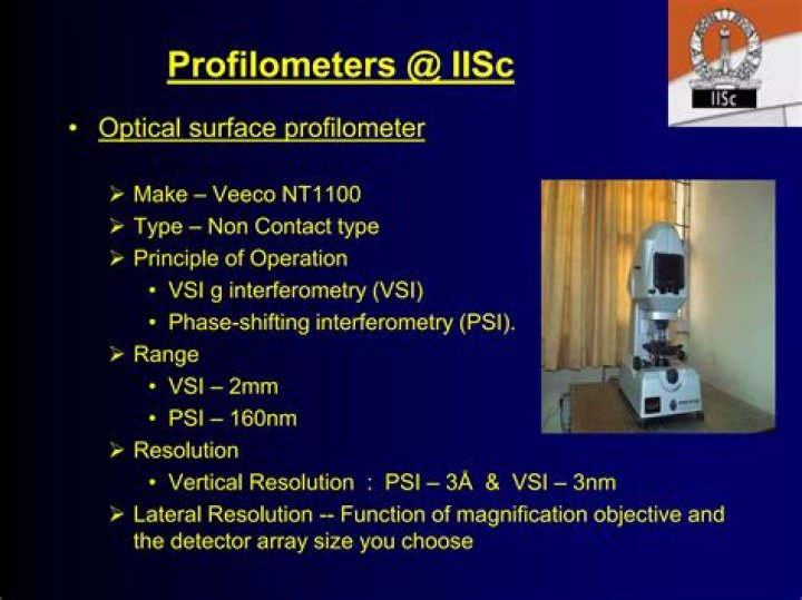 What is the function of profilometer?