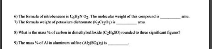 What is the mass of carbon in dimethylsulfoxide?