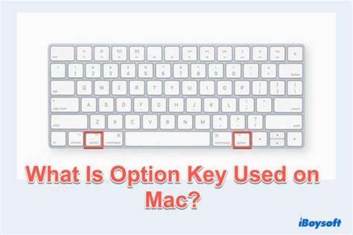 What is the option key on mac?