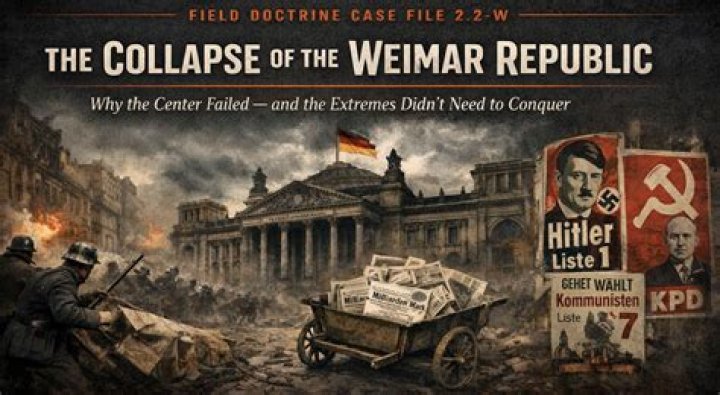 What weakened the weimar republic?