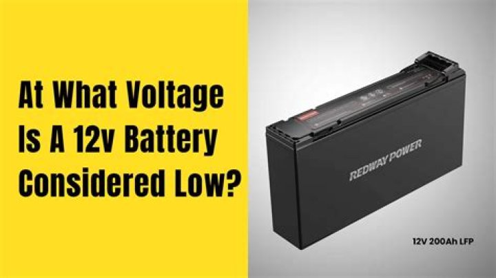 Whats a low battery voltage?