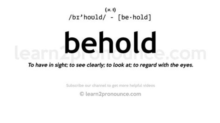 Whats the meaning of the word beholden?