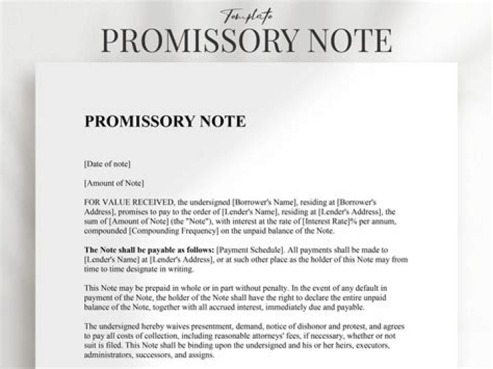 When a promissory note is paid in full?