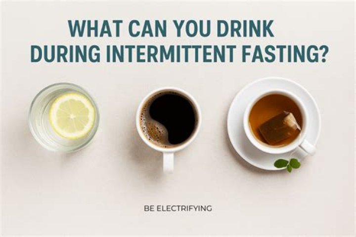 When fasting what can you drink?