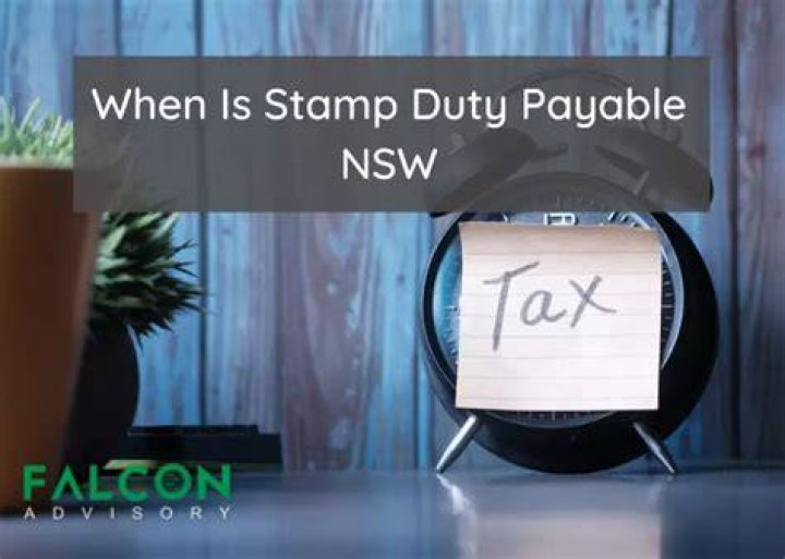 When is stamp duty payable nsw?