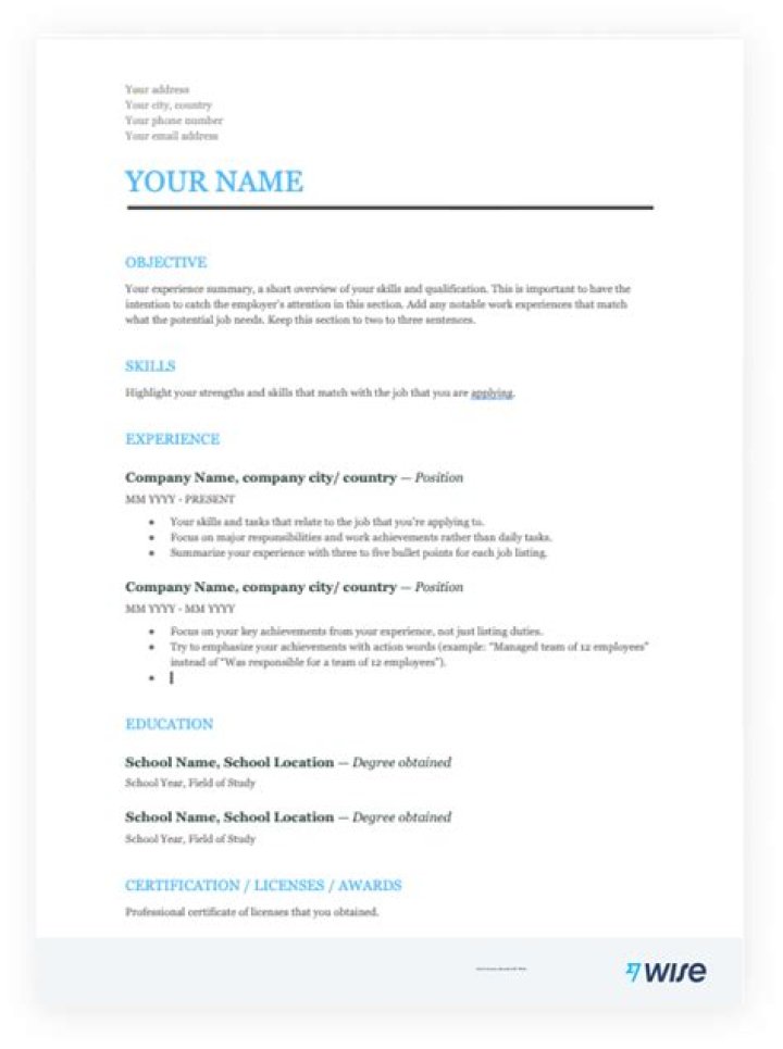 When to edit resume?