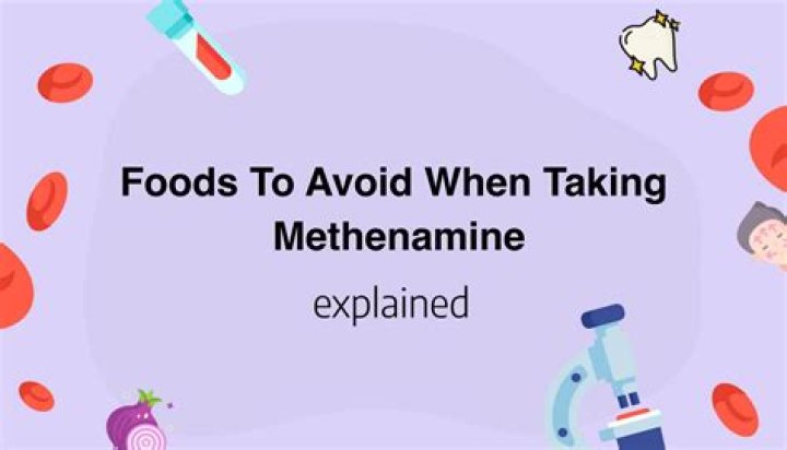 When to take methenamine?