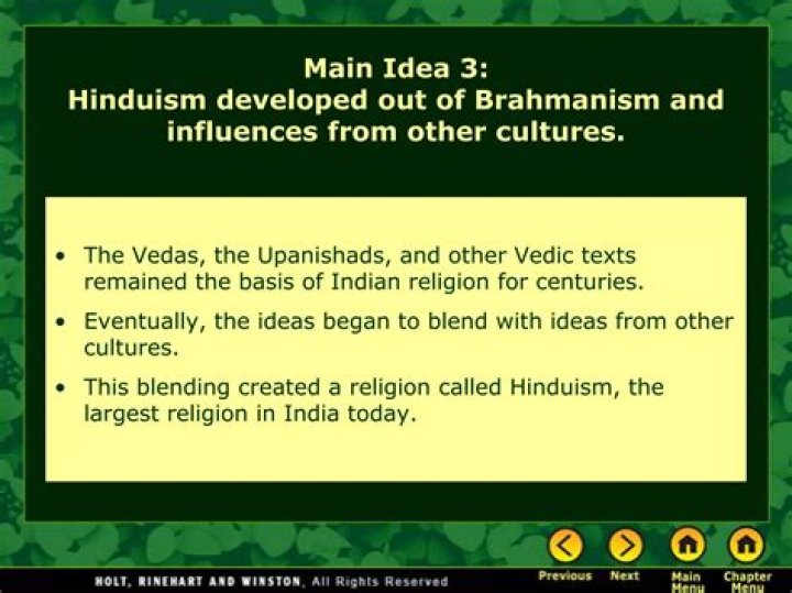When was brahmanism created?