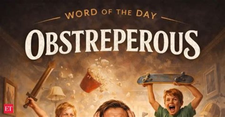 Where does the word obstreperous come from?