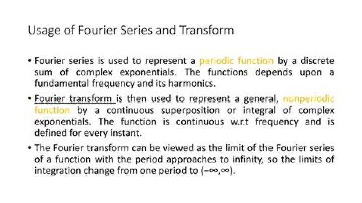 Where fourier series is used?