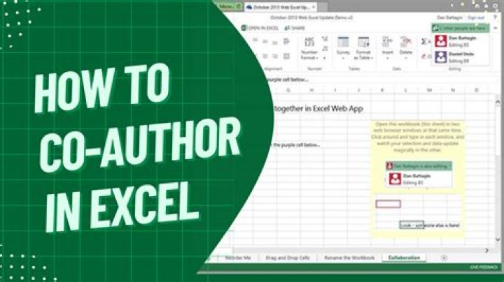 Where is co-authoring in excel?