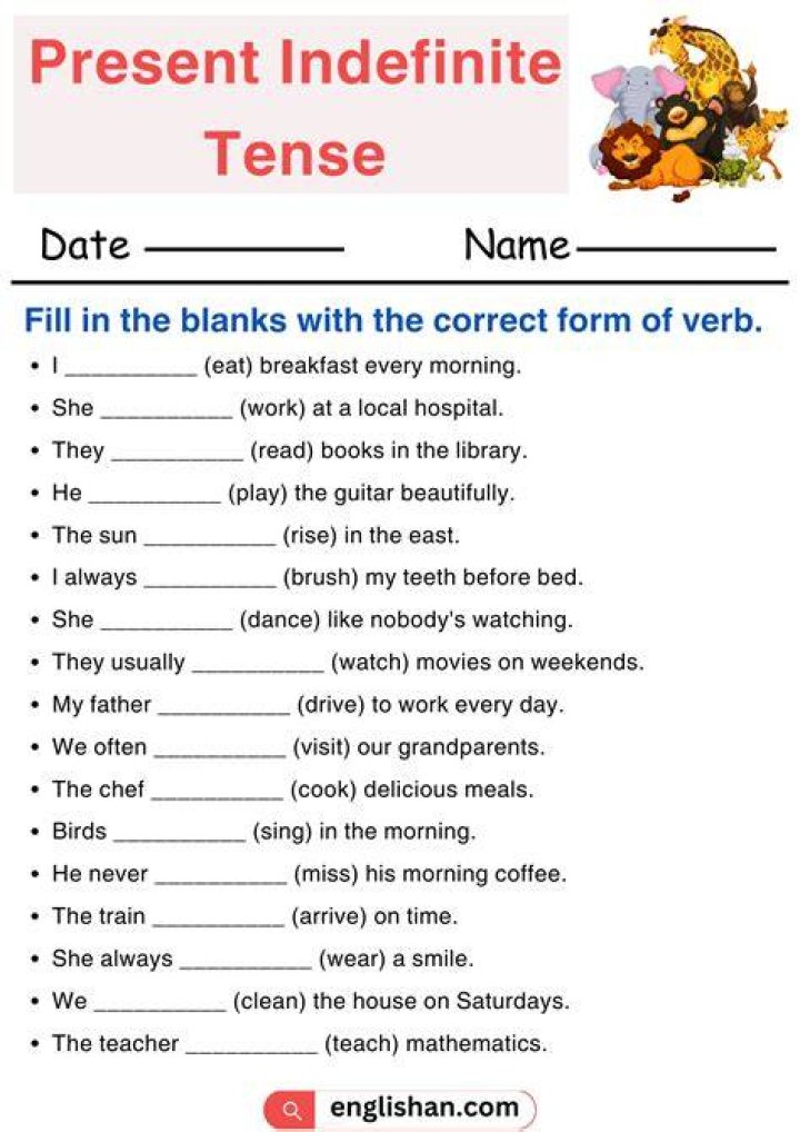 Where present indefinite tense is used?