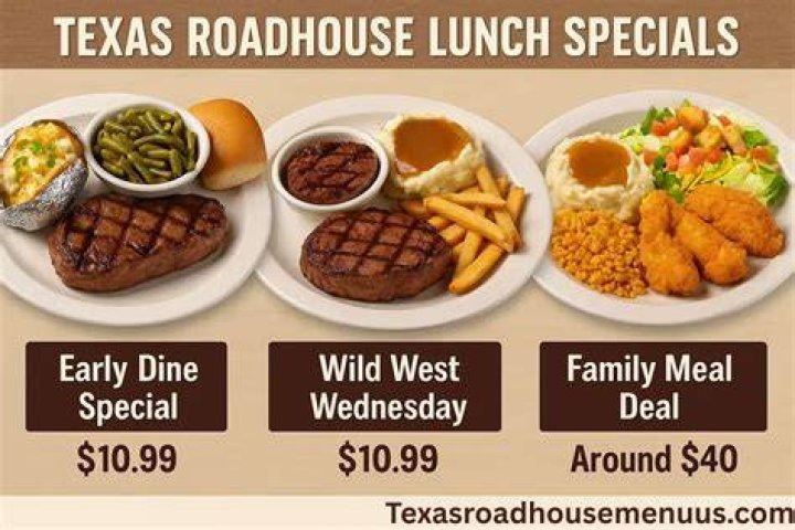 Which combos are offered at texas roadhouse?