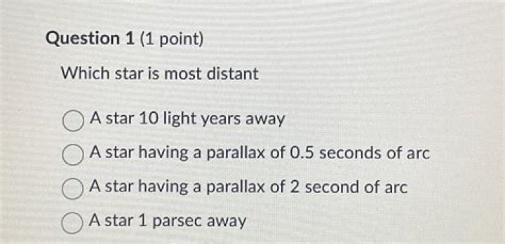 Which star is most distant?