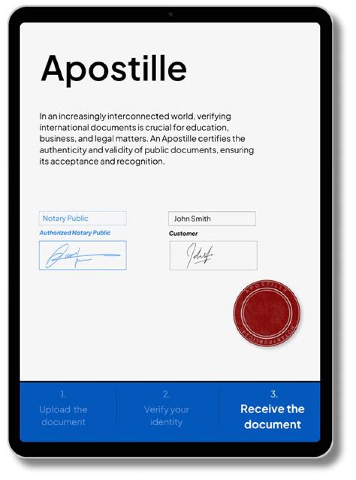 Who can apostille a document in usa?